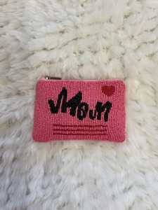 Classic Beaded Coin Purse Pearl and Diamond Beaded <b>Make</b> <b>up</b> <b>Bag</b> Wedding or Party Gift for Her - Product Image 2