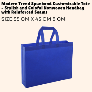 Fourre-tout personnalisable Spunbond Tendance moderne Sac à main non tissé élégant et coloré avec coutures renforcées - Product Image 2