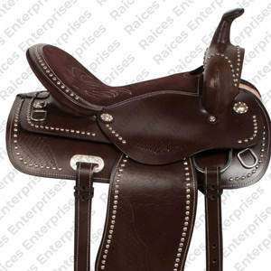 Sillín occidental con logotipo personalizado, top de moda hecho de cuero genuino con bajo MOQ, servicio OEM - Product Image 1