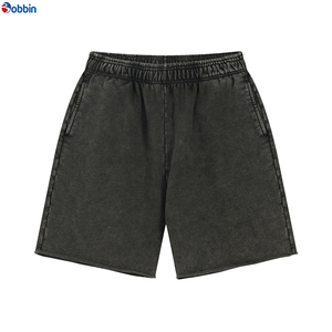 Pantalones Cortos Deportivos Holgados, Estilo Urbano, Novedad, Unisex, de Algodón, con Bordado Personalizado, Logotipo Impreso, Cintura Media - Product Image 2
