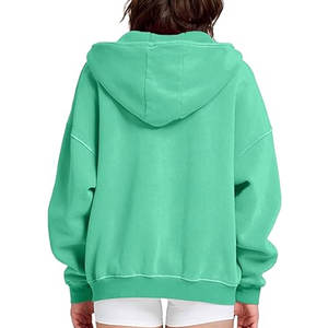 Sudadera con capucha de lavado ácido personalizada para mujer, sudadera vintage de gran tamaño con logotipo, sudaderas con capucha de lavado ácido para mujer al por mayor - Product Image 5