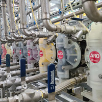 ARO PD20P-FPS-PTT 2 ''POMPE À DOUBLE DIAPHRAGME EN PLASTIQUE
