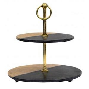 Best Quality <b>Marble</b> and Metal <b>Cake</b> <b>Stand</b> Luxury Item Hot Sale Designer for Wedding and Home Decorative Item High Quality Metal - Product Image 3