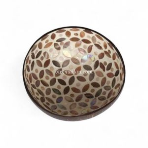 Tazón de Cáscara de Coco Estilo Bohemio al por Mayor con Incrustaciones de Nácar, Diseño Personalizado de Vietnam - Product Image 6