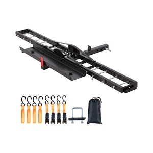 Remolque para Motocicletas al por Mayor, para Vehículos Todoterreno, con Enganche de 2 Pulgadas, Remolque para Bicicletas de Fábrica con Correas de Trinquete y Estabilizador - Product Image 2