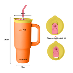Tumbler Isolato Sottovuoto Classico Everich in Acciaio Inox da 30 Once, Ecologico, Grande Capacità <span class=keywords><strong>e</strong></span> <span class=keywords><strong>Facile</strong></span> da Trasportare. - Product Image 4