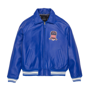 Fabricante de alta calidad al por mayor Unisex Varsity chaqueta de cuero de Cuero 100% puro con logotipo de marca personalizado e impresión - Product Image 4