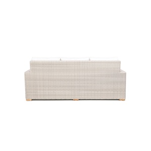 Modern Design Garden <b>Sofa</b> Set Solid Teak <b>Wood</b> <b>Frame</b> with Woven Synthetic Rattan Cushion for Indoor & Outdoor Use - Product Image 4