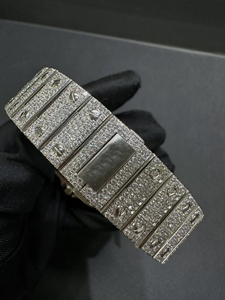 Reloj de Moissanita de Lujo de Alta Calidad, Reloj Personalizado con Incrustaciones de Diamantes para Regalo, Venta al por Mayor de Fábrica, Relojes Mecánicos con Incrustaciones de Diamantes Estilo Hip Hop - Product Image 5