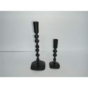 Modern Minimalist Black Wrought Iron Pillar Candle Holder Metal Luxury <b>Tall</b> Floor Decorative <b>Candlestick</b> for Wedding Home Decor - Product Image 2