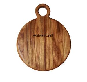 Planche à fromage en bois d'acacia de Style classique multifonction outils de cuisine en bois plateau Rectangle forme blocs à découper avec poignée - Product Image 2