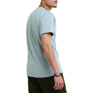 Camiseta de punto liso de algodón de talla grande para hombre, camiseta en blanco de longitud larga con logotipo personalizado y estampado gráfico - Product Image 4