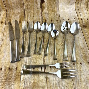 Juego de cubiertos de acero inoxidable de alta calidad con diseño moderno único Juego de cubiertos de lujo de alta calidad para restaurante Boda Hogar - Product Image 1