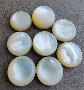แม่มุกทรงกลม Flatback ปรับเทียบอัญมณี Cabochon สําหรับเครื่องประดับทําแหวนจี้สําหรับสร้อยคอแหวนสร้อยข้อมือ - Product Image 6