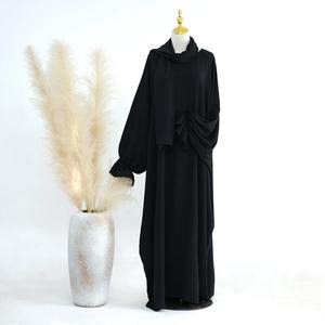Jupe Khimar longue pour femmes musulmanes de l'Aïd Ensemble de 2 pièces Vêtement de Prière Abaya Robe de Ramadan Dubaï Arabe Islamique Niqab Burka - Product Image 6