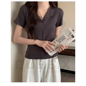 Camiseta de Moda para Niñas, 100% Algodón, Impresión de Adhesivos Personalizados, Logotipo en Color, Suave, Informal, Transpirable, Diseño Personalizado OEM - Product Image 1