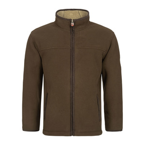 Venta al por mayor de peso medio Polar chaqueta transpirable con cremallera para los hombres con estilo Casual Winterwear chaqueta de lana con logotipo personalizado - Product Image 4