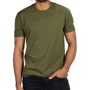 T-shirt ajusté Crew Fitness 100% polyester, blancs pour sublimation, logo personnalisé imprimé, t-shirt uni pour homme - Product Image 1