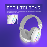 Casque sans fil Proove Gaming Glimmer pour PC, PS4, PS5, téléphone Android/iOS. Casque de jeu vidéo avec basses métalliques, casque de jeu pour jeux vidéo