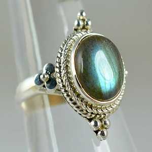 Boho Style Labradorite 925 Sterling Silver Handmade Ring Perfect Gift for Her Birthday Men's November Birthstone Jewelry - Product Image 3