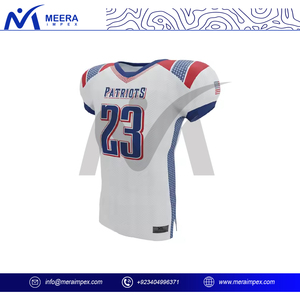 Camiseta de Fútbol Americano Unisex de Alta Calidad, 100% Poliéster, Transpirable, Tallas Grandes, con Logotipo Personalizado Sublimado, Manga Corta - Product Image 4