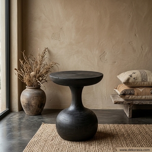 Solid Wood <b>Stool</b> Unique Decorative Bench for Home Living Room Hotel Suar Wooden Seating Chair with <b>Storage</b> Feature Apartment Use - Product Image 6