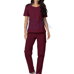 Professional Made Quick Dry Medical Women <b>Scrub</b> <b>Top</b> Custom Design 100% Cotton Needle Detection High Quality Seamless Hospital - Product Image 4