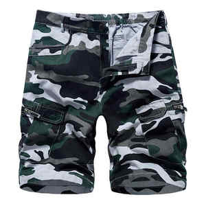 Offre Spéciale short à séchage rapide homme gros patchwork broderie short en jean cargo personnalisé short ourlet brut - Product Image 4