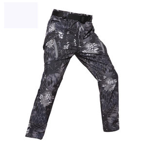 Pantalon de randonnée décontracté en molleton Softshell pour hommes du fabricant Pantalon cargo d'extérieur d'hiver multi-poches pour la chasse respirant - Product Image 3