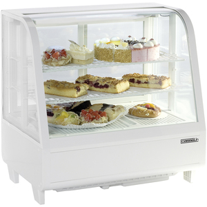 100L White Refrigerated <b>Display</b> <b>Case</b> <b>Display</b> Freezer & Fridge Product - Product Image 1