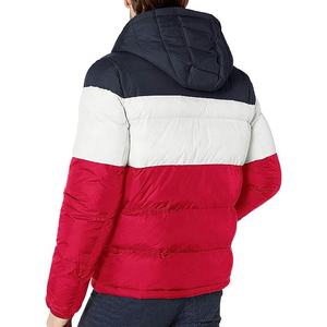 2025 unisexe personnalisé hiver doudoune hommes en cuir coupe-vent chaud fermeture éclair à capuche col Streetwear poche doudoune pour hommes - Product Image 4