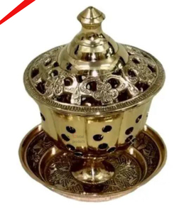 Quemador Mubkhar y Bakhur con acabado antiguo de calidad superior - Product Image 1