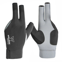 Gants de billard en maille légers et durables, les plus vendus par Wilson Industry, à trois doigts, design réglable, pour expert en snooker.