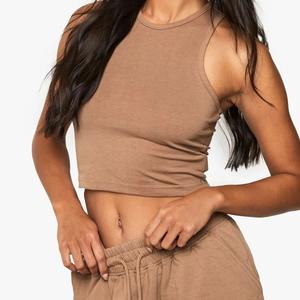 เสื้อกล้ามเอวลอยสำหรับผู้หญิงเซตสองชิ้นกระโปรงสั้นแบบสั่งตัดสำหรับฤดูร้อน - Product Image 4