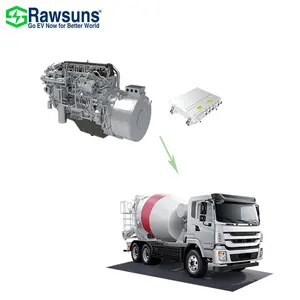 セメントミキサー衛生スイーパーダンプトラック用のRawsuns最適150KWディーゼル発電機EVモーター電気レンジエクステンダー