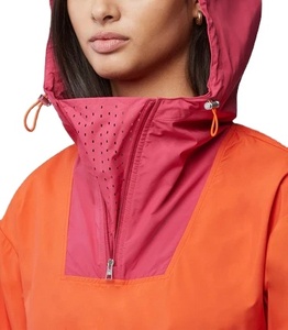 Ensemble coupe-vent court en nylon avec capuche, personnalisé pour femme, décontracté, zippé, deux pièces, short et veste coupe-vent 2027 - Product Image 3