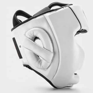 Protector de cabeza de boxeo de cuero personalizable, casco MMA elegante con diseño de envoltura de mano, equipo de protección de nuevo estilo - Product Image 6