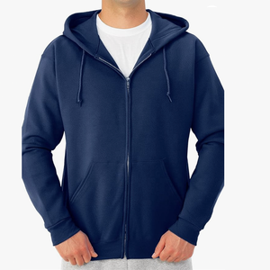 Men's Maroon Full <b>Zip</b> <b>Hooded</b> Sweatshirt Regular Fit Cotton Fleece Custom Printed Casual Front Pocket Autumn Wear Anti-shrink - Product Image 6