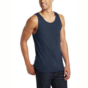 Débardeurs en coton et polyester pour hommes, couleur unie, gym, fitness, chemises d'entraînement décontractées, vêtements d'été respirants - Product Image 1