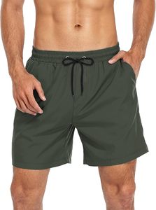 <b>Men's</b> 2-in-1 Workout Sports Fitness Gym Running <b>Shorts</b> Custom Logo Double Layers Beach Surfing Trunks Elastic Waist Casual - Product Image 3