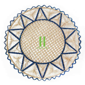 Assiettes de chargeur en rotin naturel de vente chaude personnaliser les tailles variété de couleurs napperon en rotin fait à la main pour décor de table HNH artisanat - Product Image 2