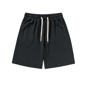 Custom Logo Summer Sweat <b>Shorts</b> For Men Solid Colors With Drawstrings And <b>5</b> <b>Inch</b> <b>Inseam</b> Quick Dry Gym Blank <b>Shorts</b> For Men - Product Image 2