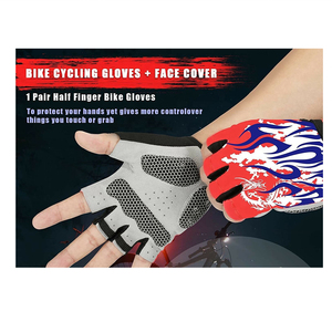 Guantes de Ciclismo de medio dedo para entrenamiento, ejercicio, ciclismo, levantamiento de pesas, gimnasio, uso con función a prueba de viento - Product Image 2