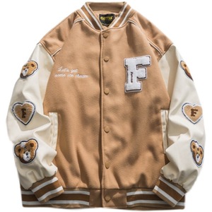 Chaqueta Bomber Varsity de Lana Personalizada para Adultos y Jóvenes, con Capucha, Forro de Algodón, Acolchada, Resistente al Viento, en Varios Colores - Product Image 5