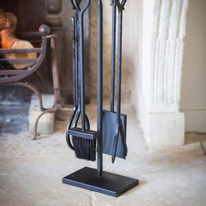 Dernier set d'outils Fireside Companion pour intérieur extérieur support de cheminée couleur noire pour outil de cheminée ensembles et accessoires de cheminée - Product Image 1