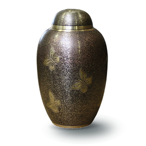 โกศบรรจุอัฐิทองเหลืองงานฝีมือยุโรป ดีไซน์คลาสสิกหรูหรา ลายใบไม้ร่วง ขนาดสำหรับผู้ใหญ่ ขายดี - Product Image 1