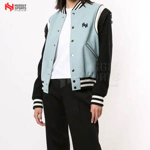 Chaqueta informal de algodón 100% con letras y botones personalizados unisex con cuello levantado para hombre, producto con tarifa de venta completa - Product Image 3