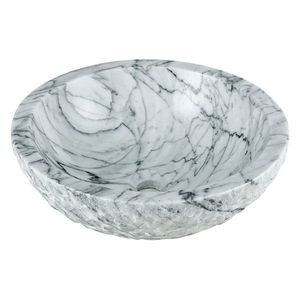 Tazón de mármol grande de gran tamaño decorativo para el hogar de calidad superior de diseño moderno más vendido de color blanco de exportador indio - Product Image 4