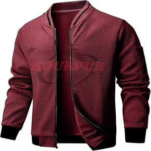 Nouvelle arrivée Veste universitaire pour homme en différentes couleurs avec style zippé Veste hautement recommandée au prix de gros - Product Image 3