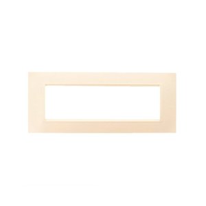 Etroit piatto quadrato di plastica serie spazio 7P colore sabbia compatibile con Bticino luce vivente-materiali elettrici/ - Product Image 1